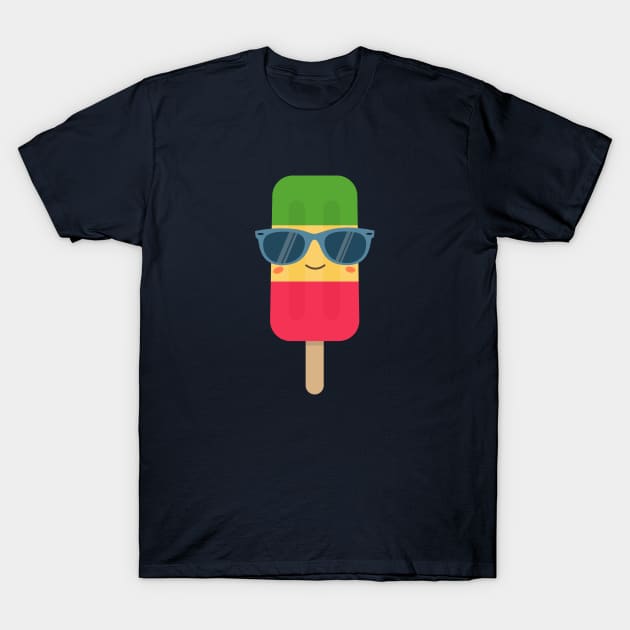 Cool Ice Cream Summer Popsicle T-Shirt T-Shirt by happinessinatee